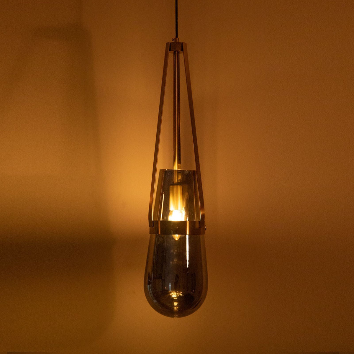 Buy Trikone Smoke Pendant Light bedside hanging