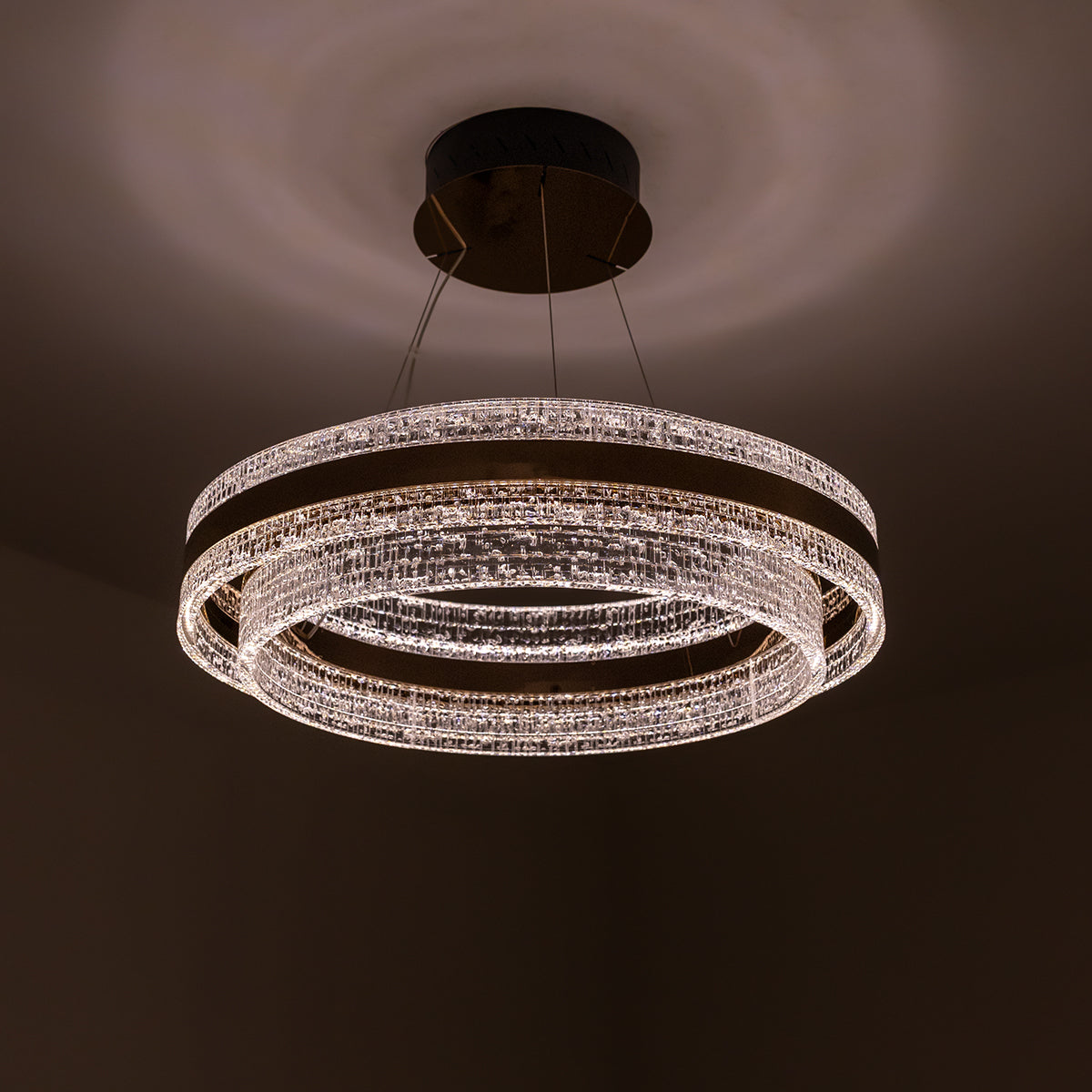 Buy True Calling Round Dimmable Remote LED Chandelier dim
