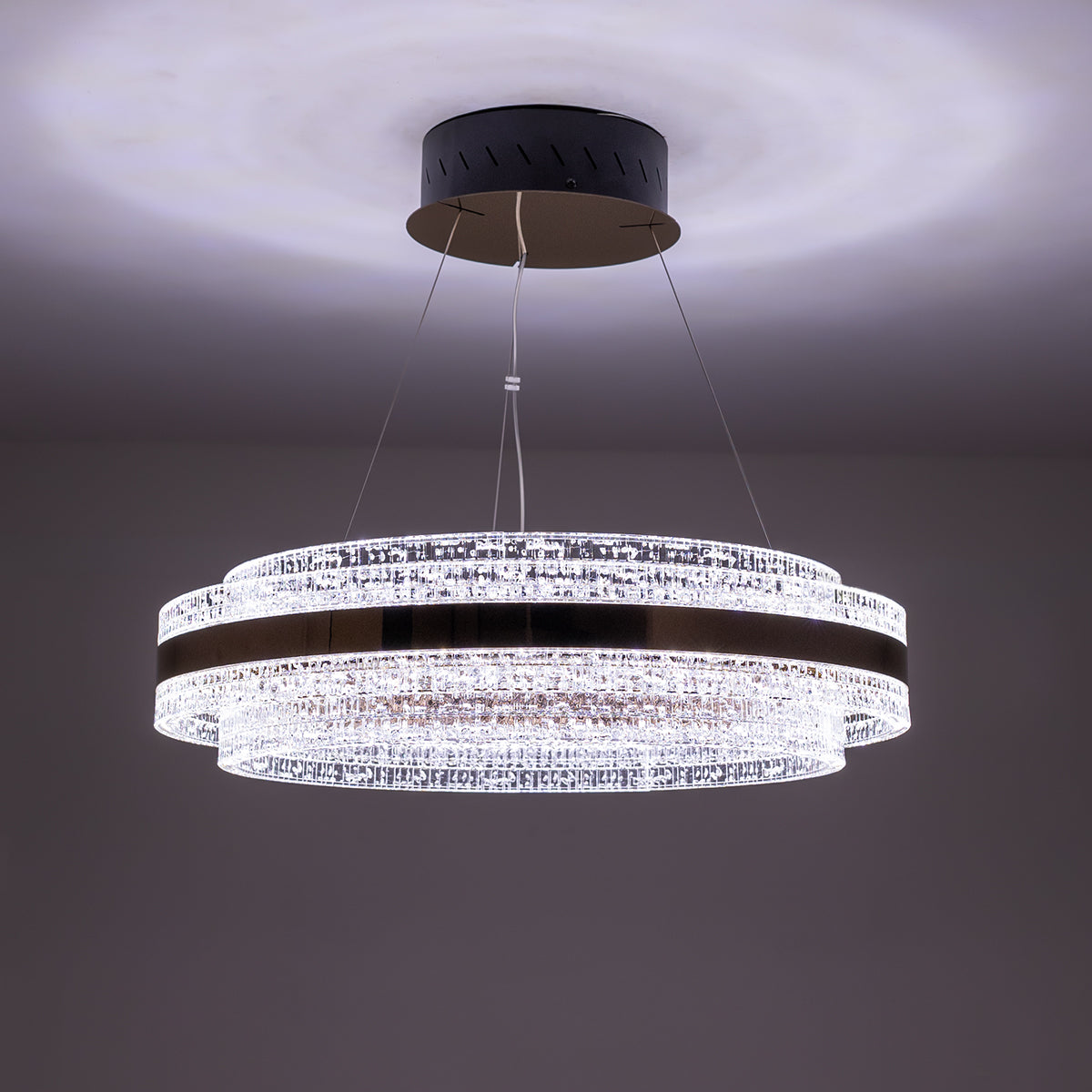 Buy True Calling Round Dimmable Remote LED Chandelier home