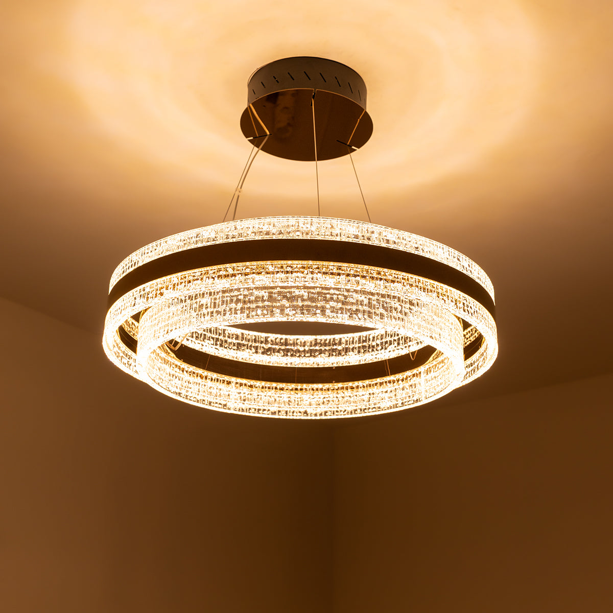 Buy True Calling Round Dimmable Remote LED Chandelier living