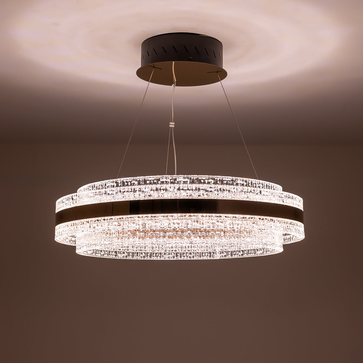 Buy True Calling Round Dimmable Remote LED Chandelier modern