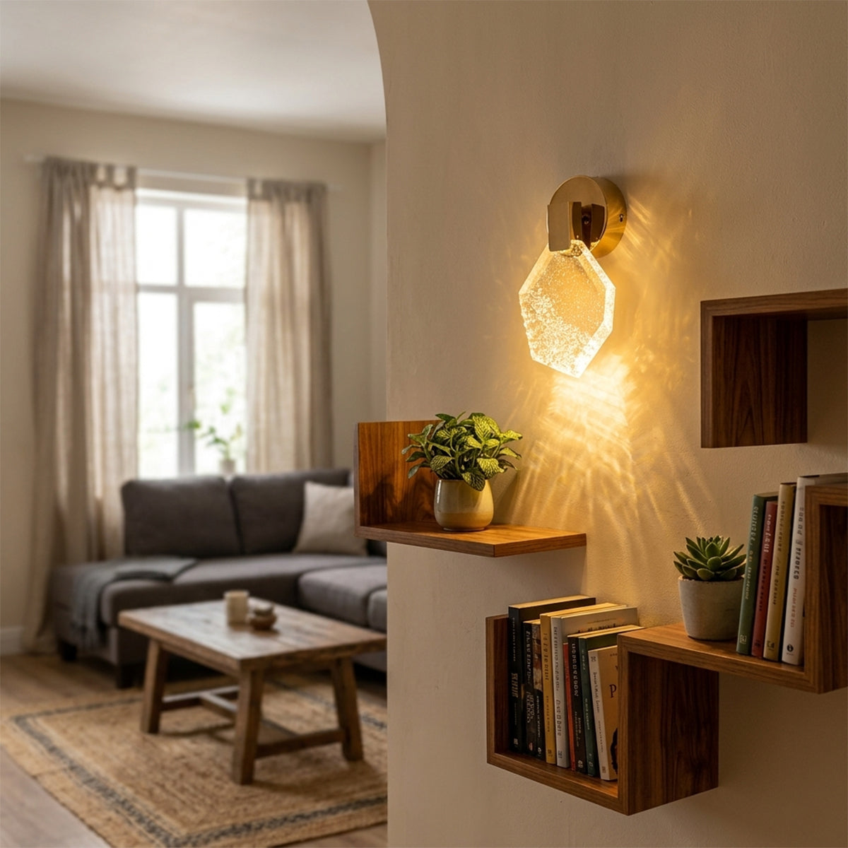 Buy True Worth Crystal LED Wall Light livingroom