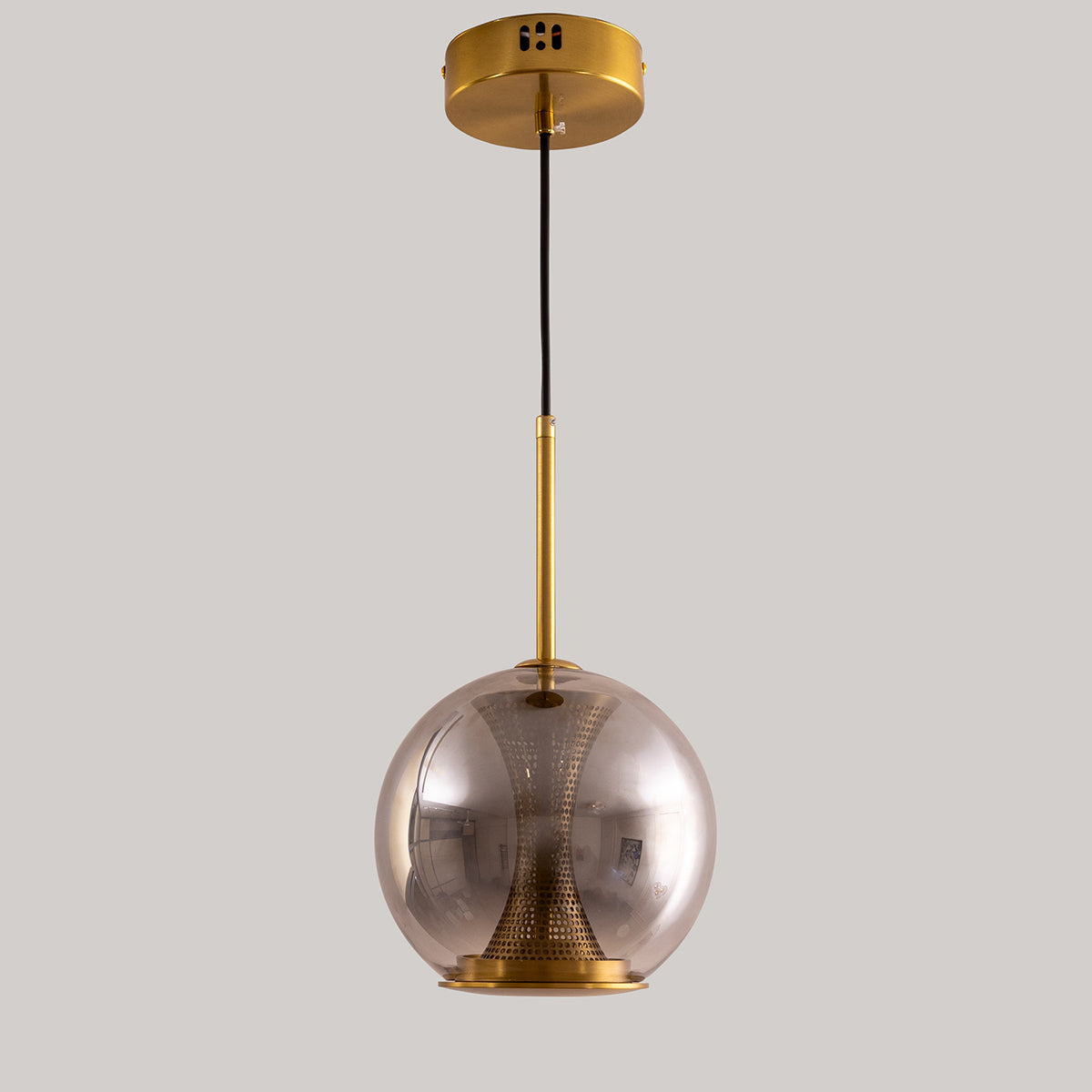 Buy Visionary Smoke Glass Round LED Pendant Light Bangalore online