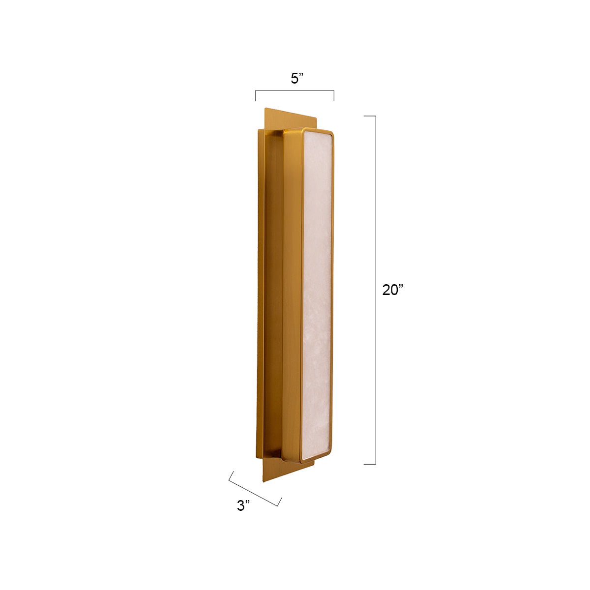 Buy Winter Magic Marble LED Wall Light size