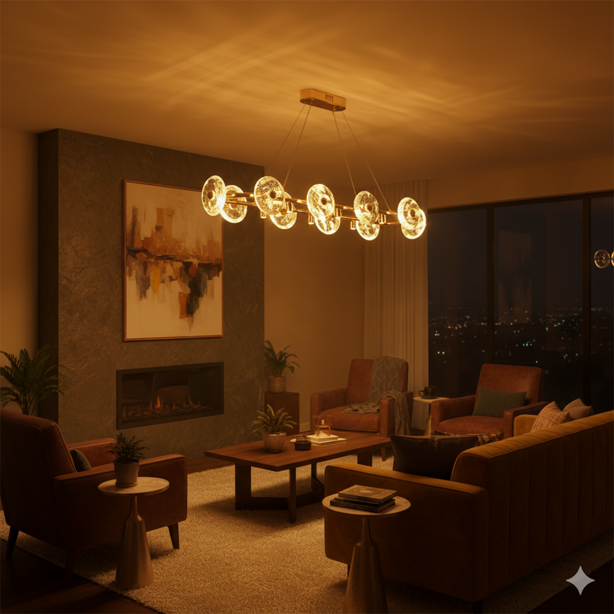 Buy Winter Sky LED Chandelier Bangalore