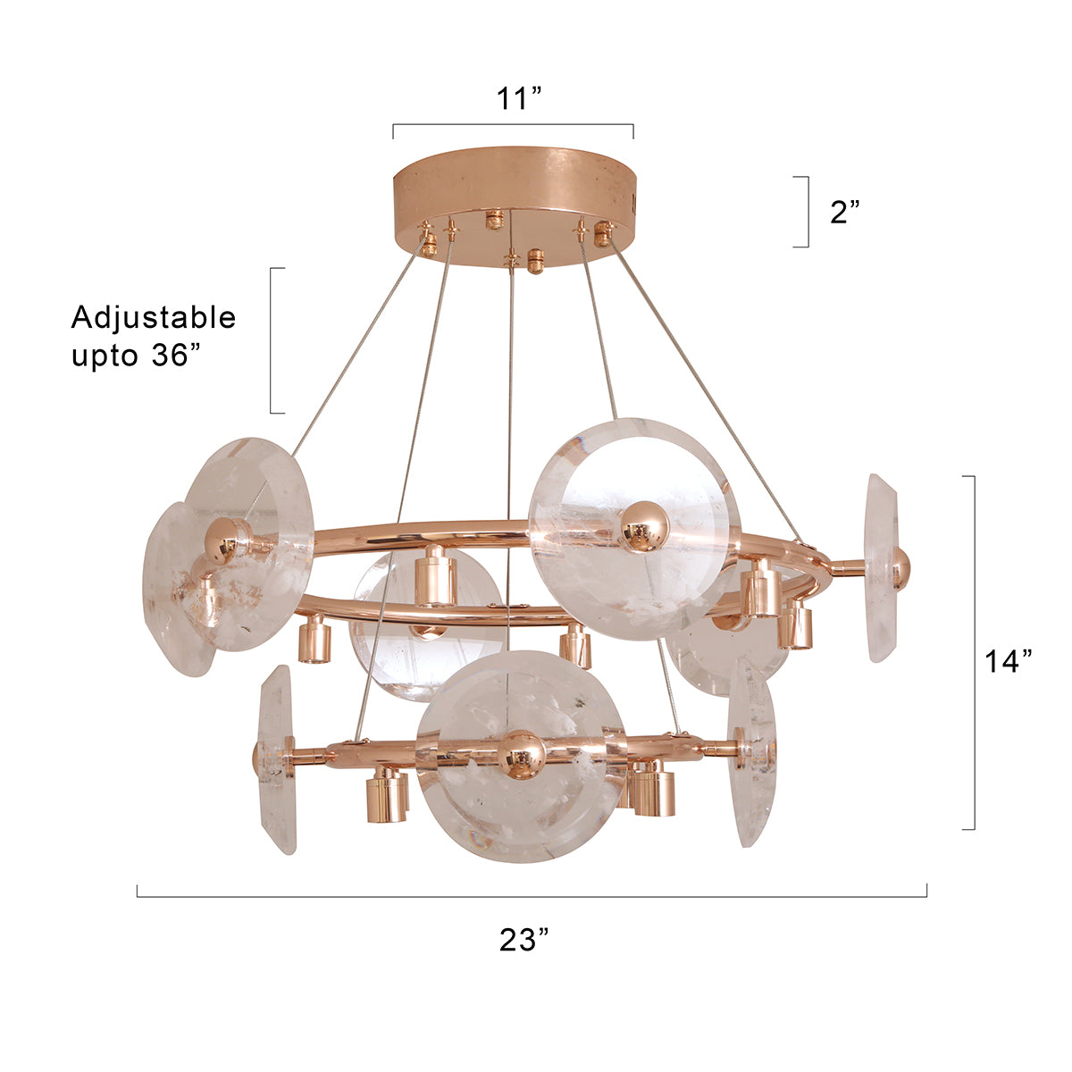 Buy Winter Sky Round LED Chandelier Interior Lights