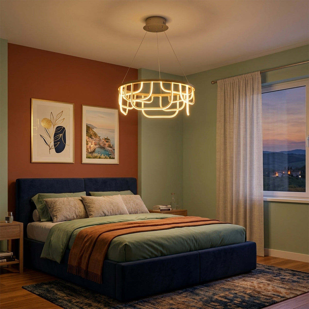 Buy World Traveller LED Chandelier bedroom
