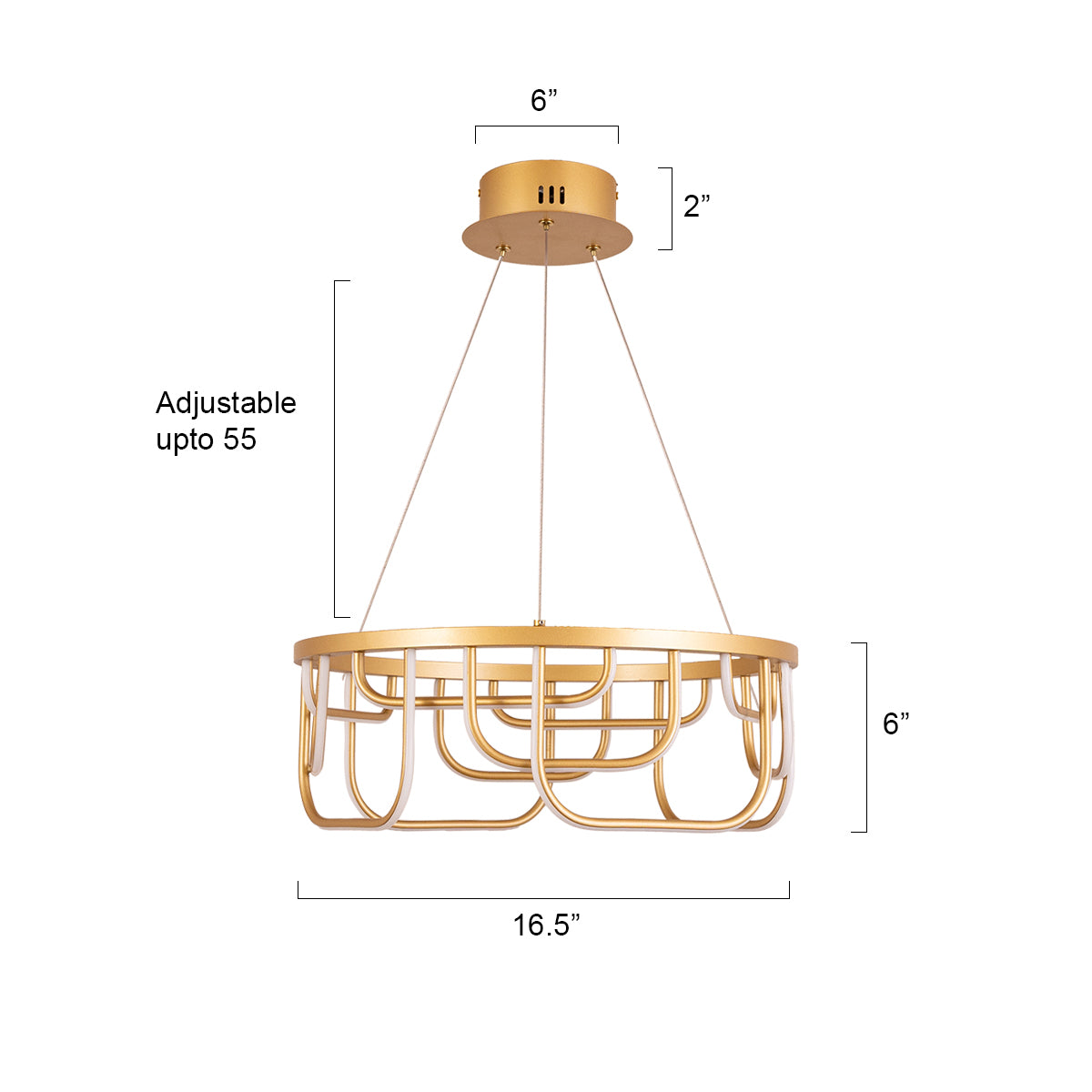Buy World Traveller LED Chandelier size