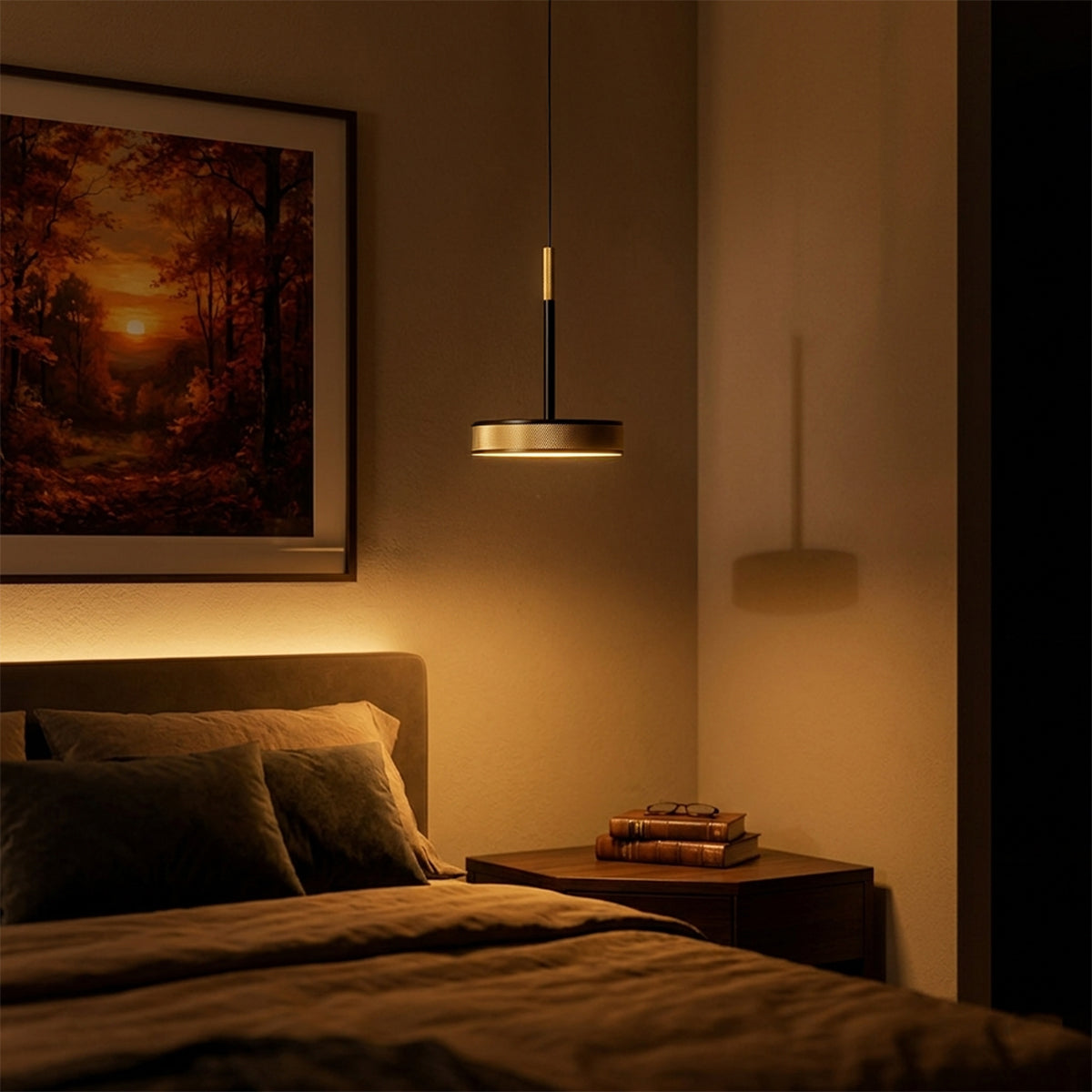Buy Glorious Day Black Gold LED Pendant Light video