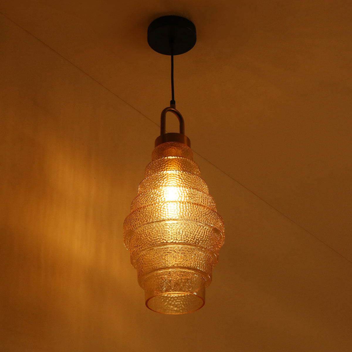 Earthy Amber Long Pendant Light Online