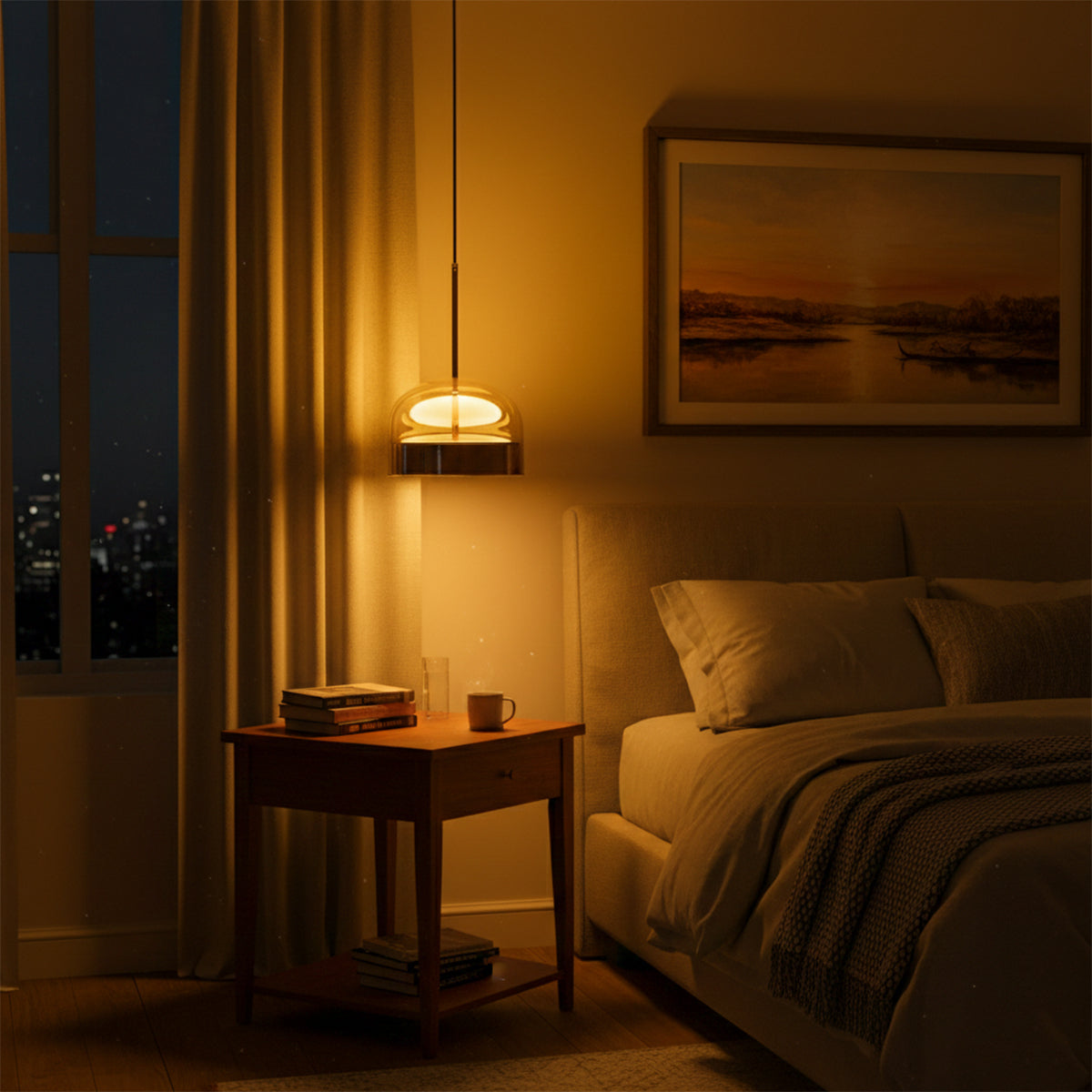 Fine Touch LED Pendant Light bedroom