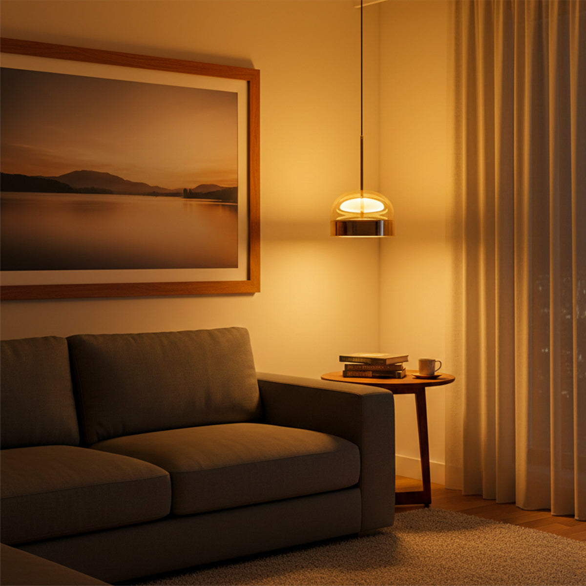 Fine Touch LED Pendant Light livingroom