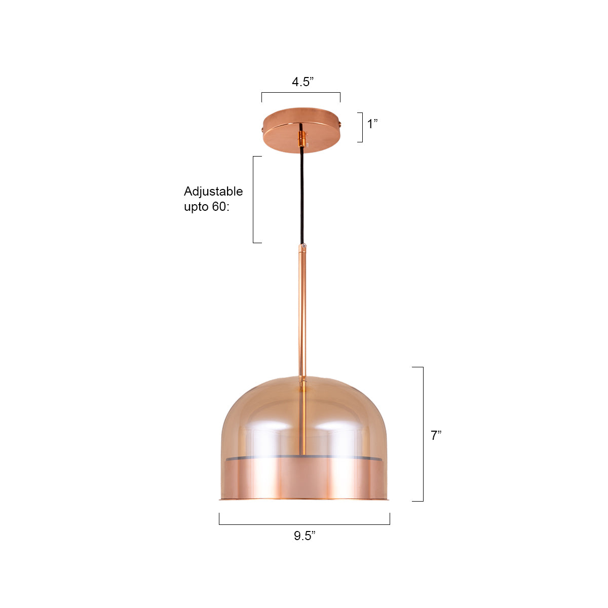 Fine Touch LED Pendant Light size