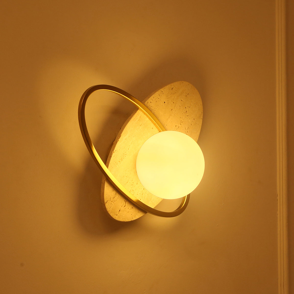 Fun Loving Travertine LED Wall Light Online