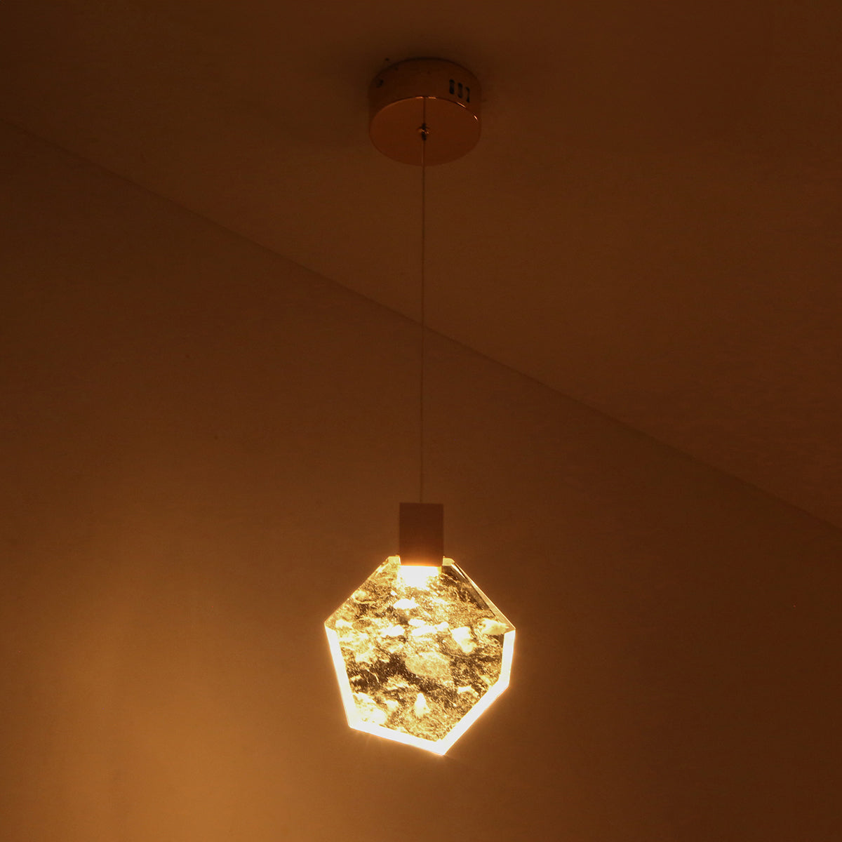 Glacier Rose Gold LED Pendant Light Online