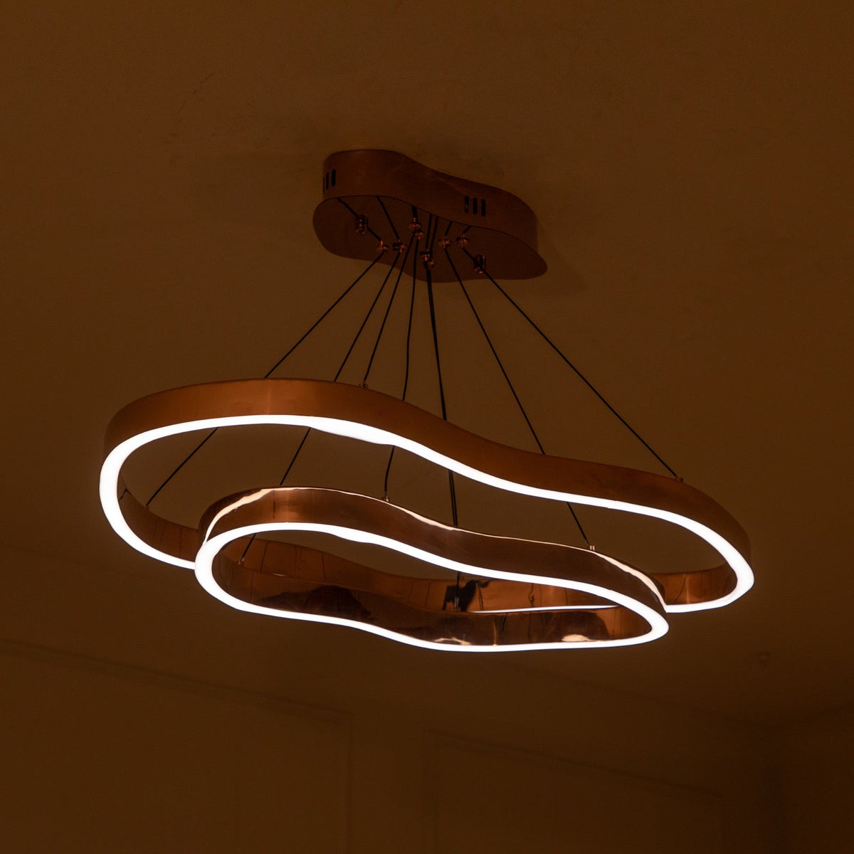 Grandeur Double Ring Smart (Dimmable &amp; Remote) LED Chandelier online