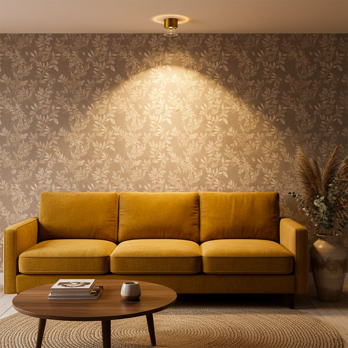 Halo Brass LED Ceiling Light size big decorative