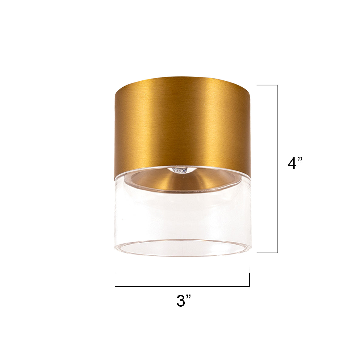 Halo Brass LED Ceiling Light size big online