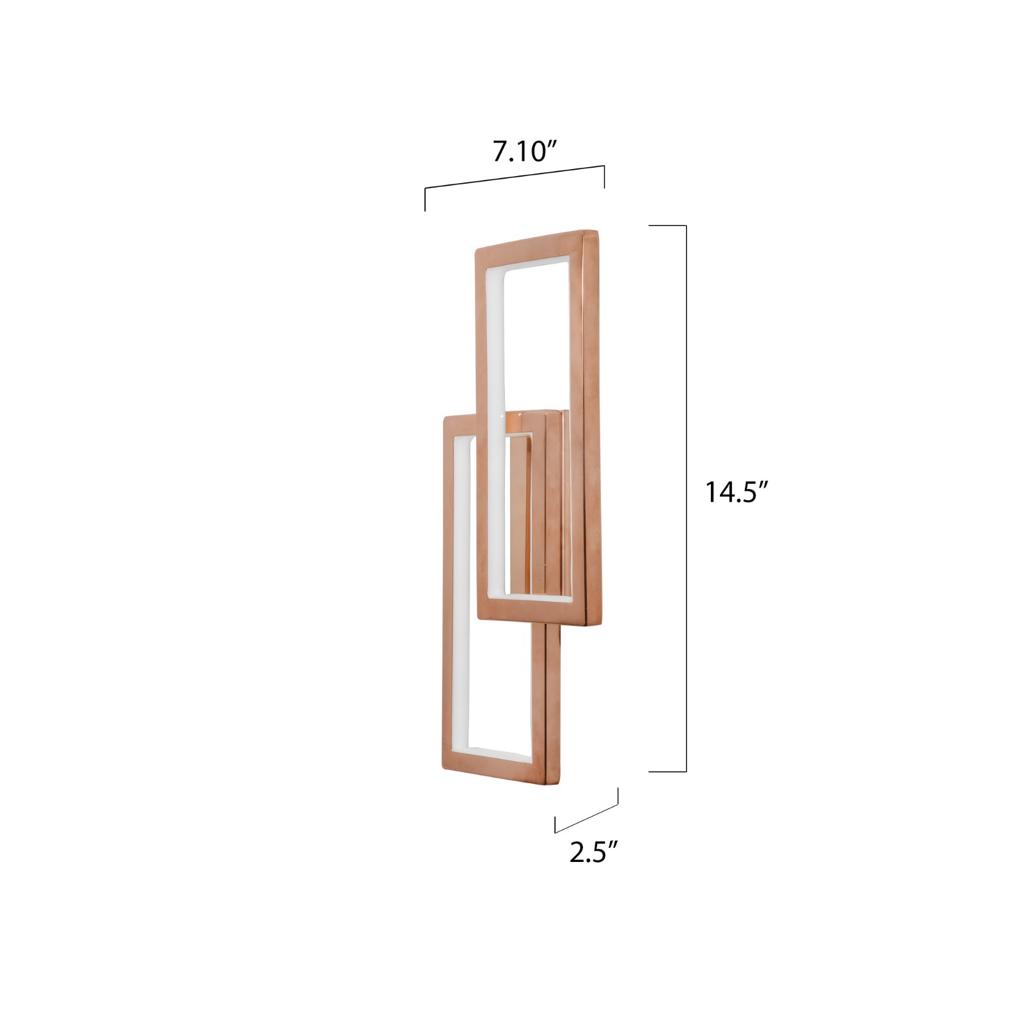 Jill Rose Gold LED Wall Light online