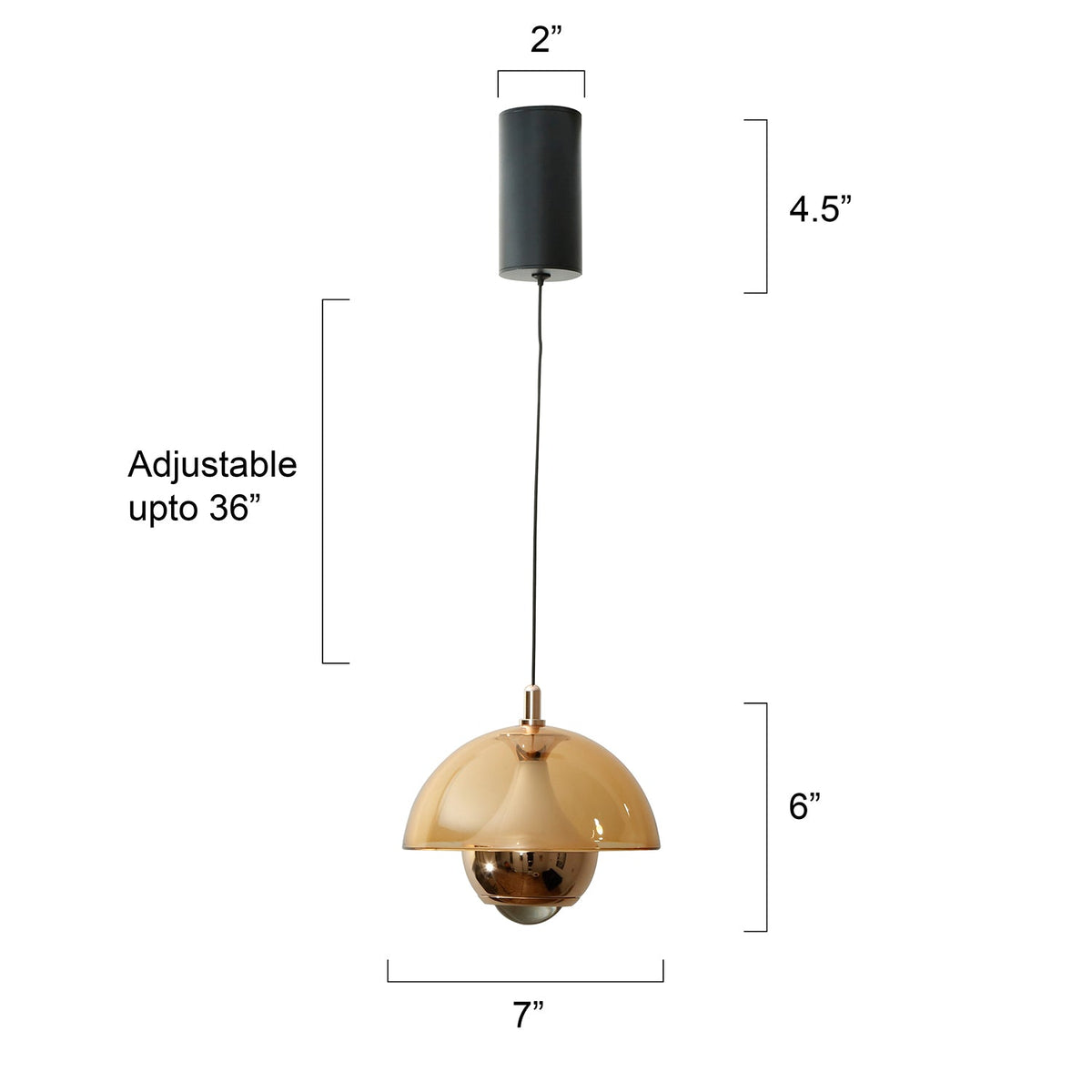 Laid Back Amber LED Pendant Light online