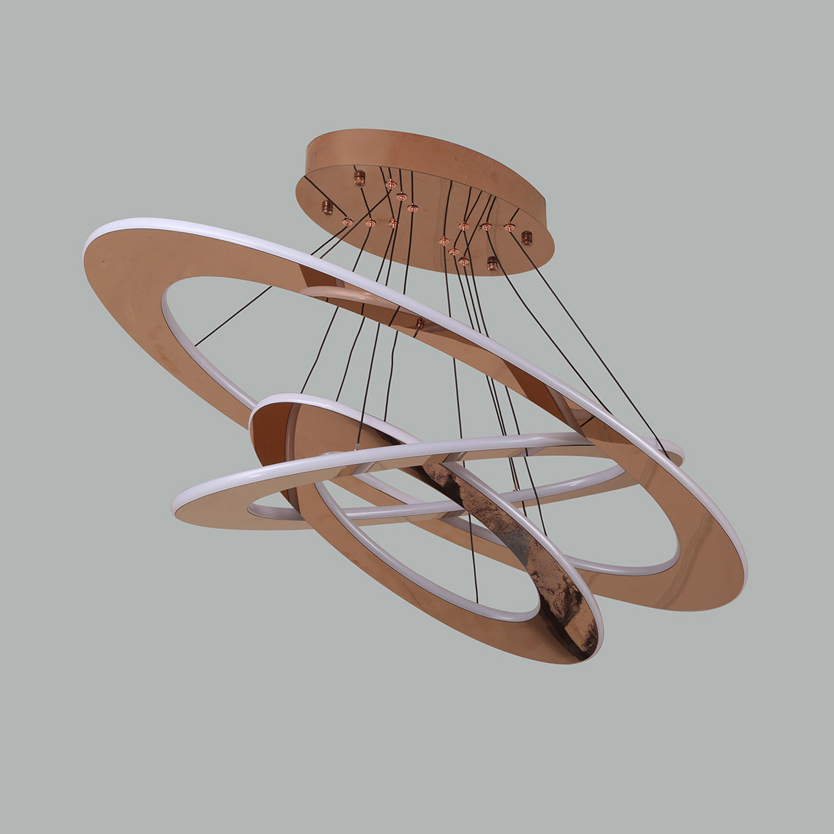 Buy Oval Story Large Smart ( Dimmable & Remote) LED Chandelier Living Room