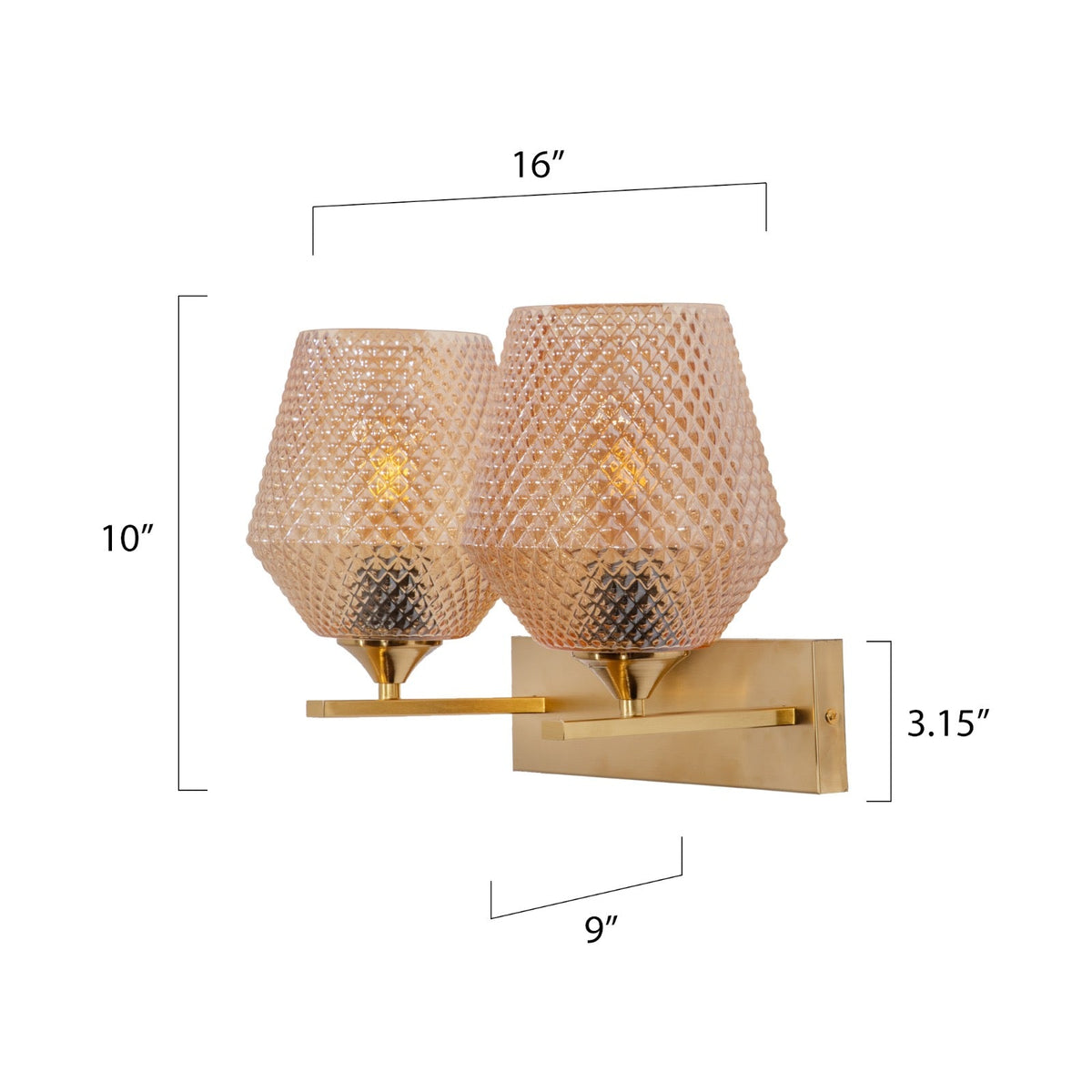 Reliable Amber Double Wall Light online