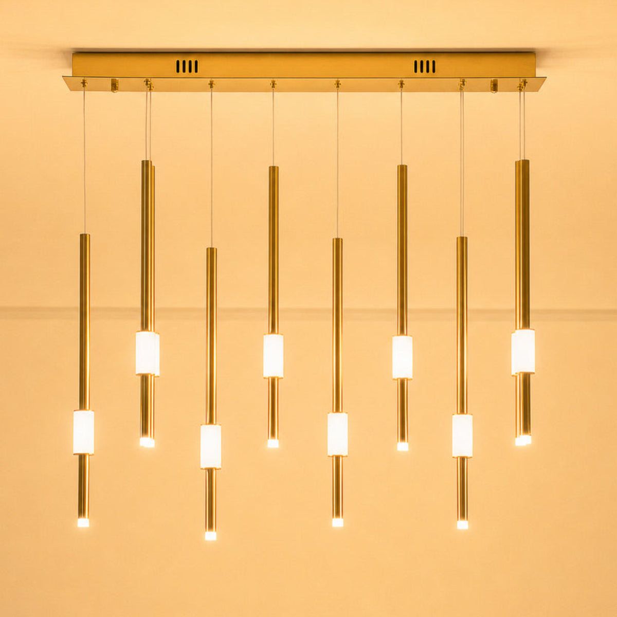 Shop Draw Me In Alabaster LED Chandelier Living Room