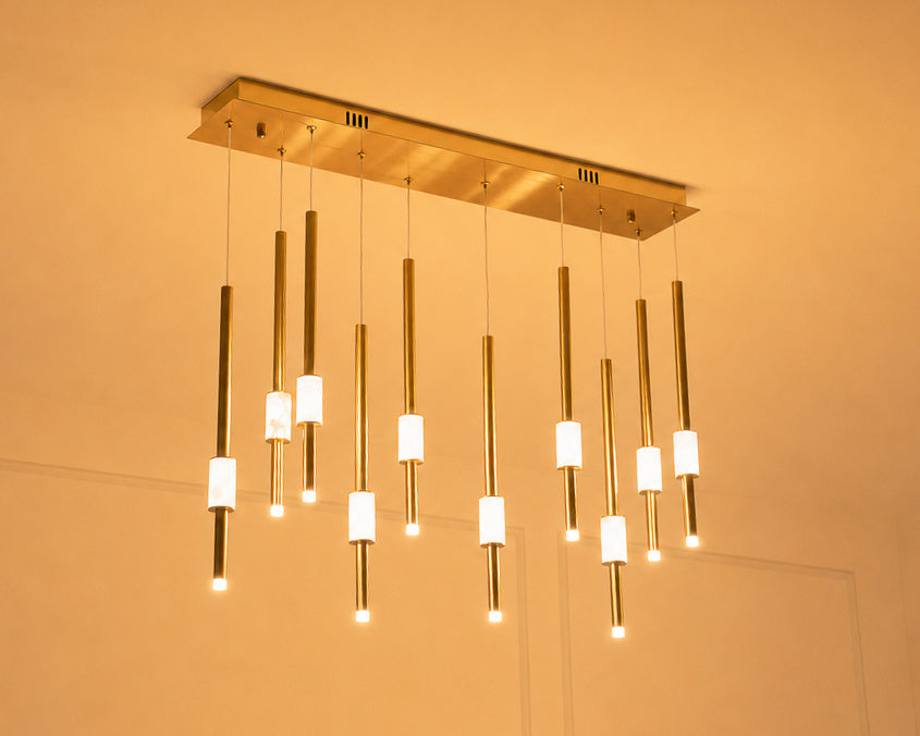 Shop Draw Me In Alabaster LED Chandelier Online