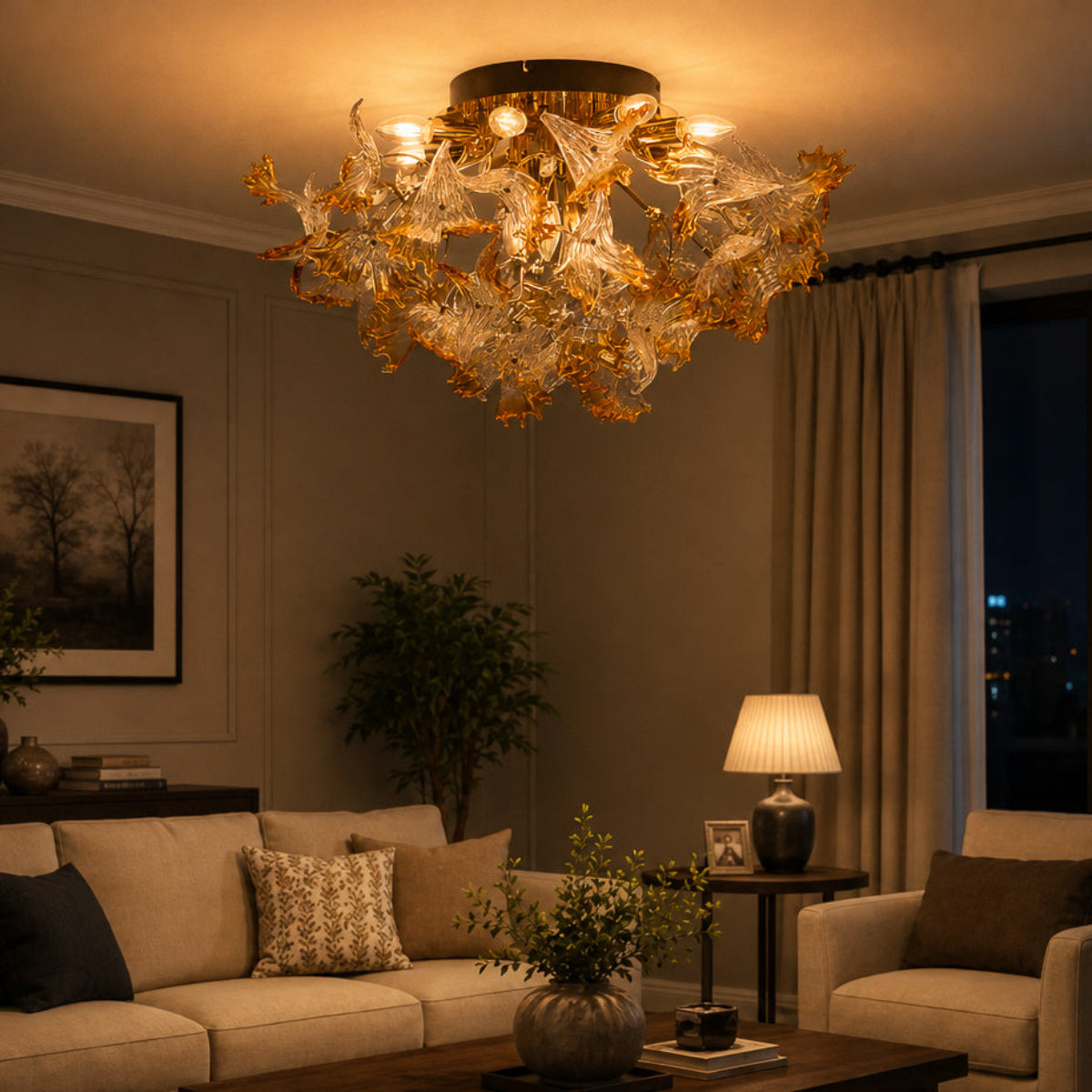 Shop Golden Rose Chandelier Bangalore