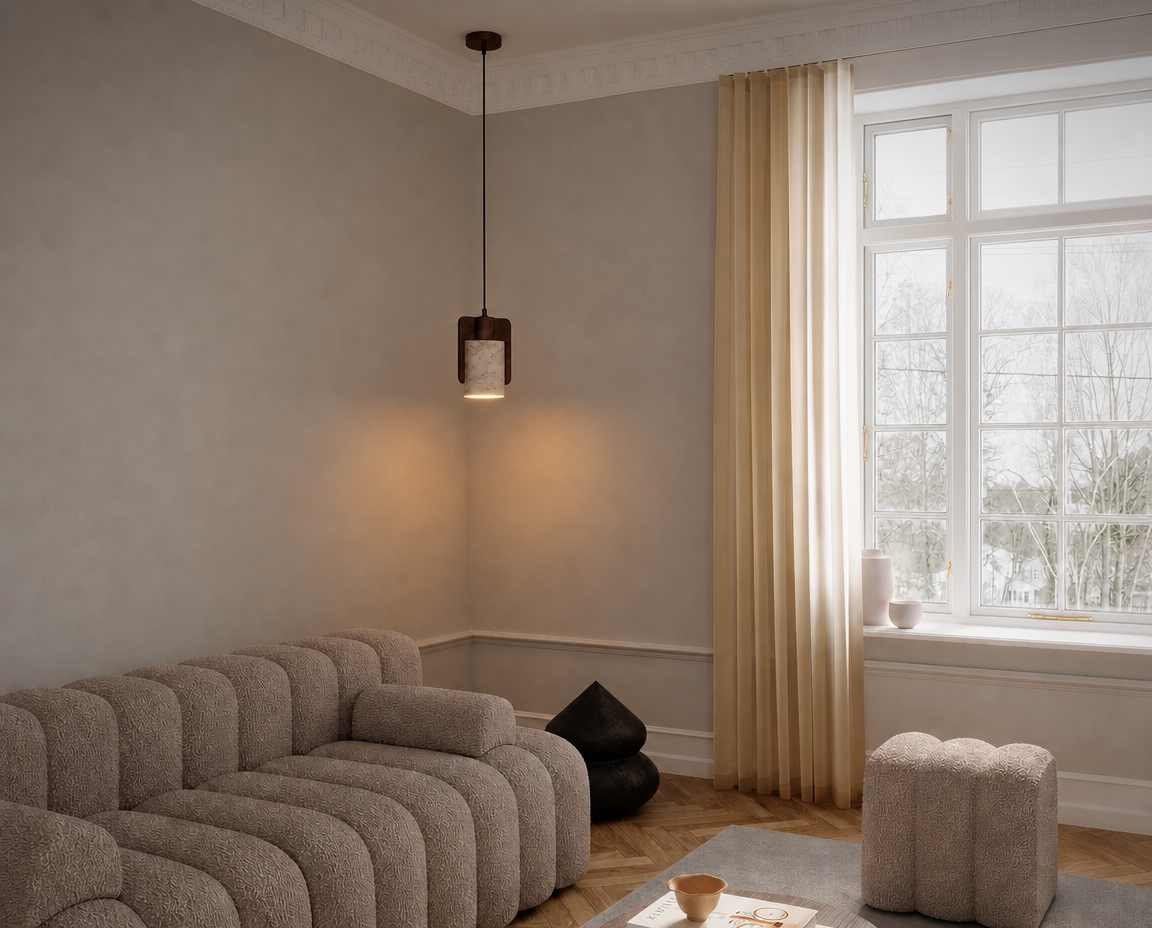 Shop Looker Travertine Pendant Light Corner Hanging