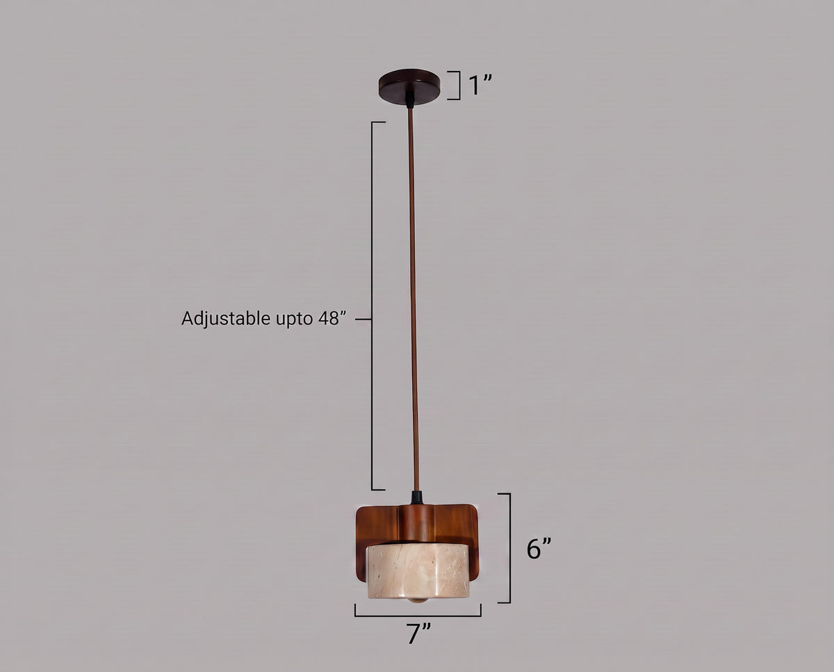 Shop Looker Travertine Sleek Pendant Light Modern Light