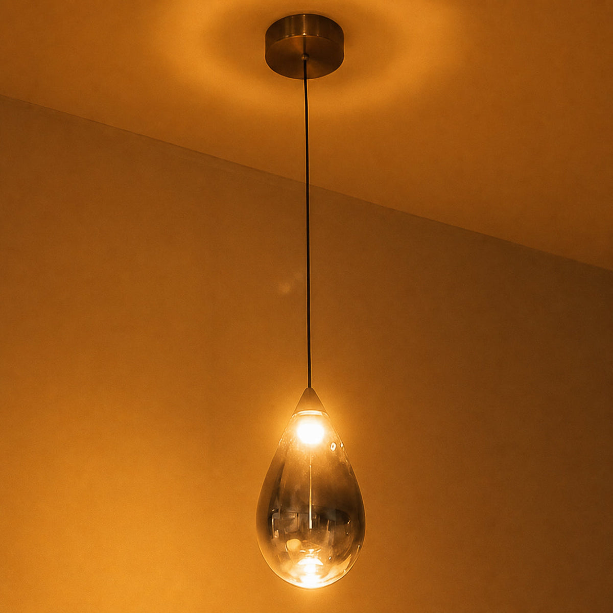 Shop Near About Smoke LED Pendant Light Corner Hanging