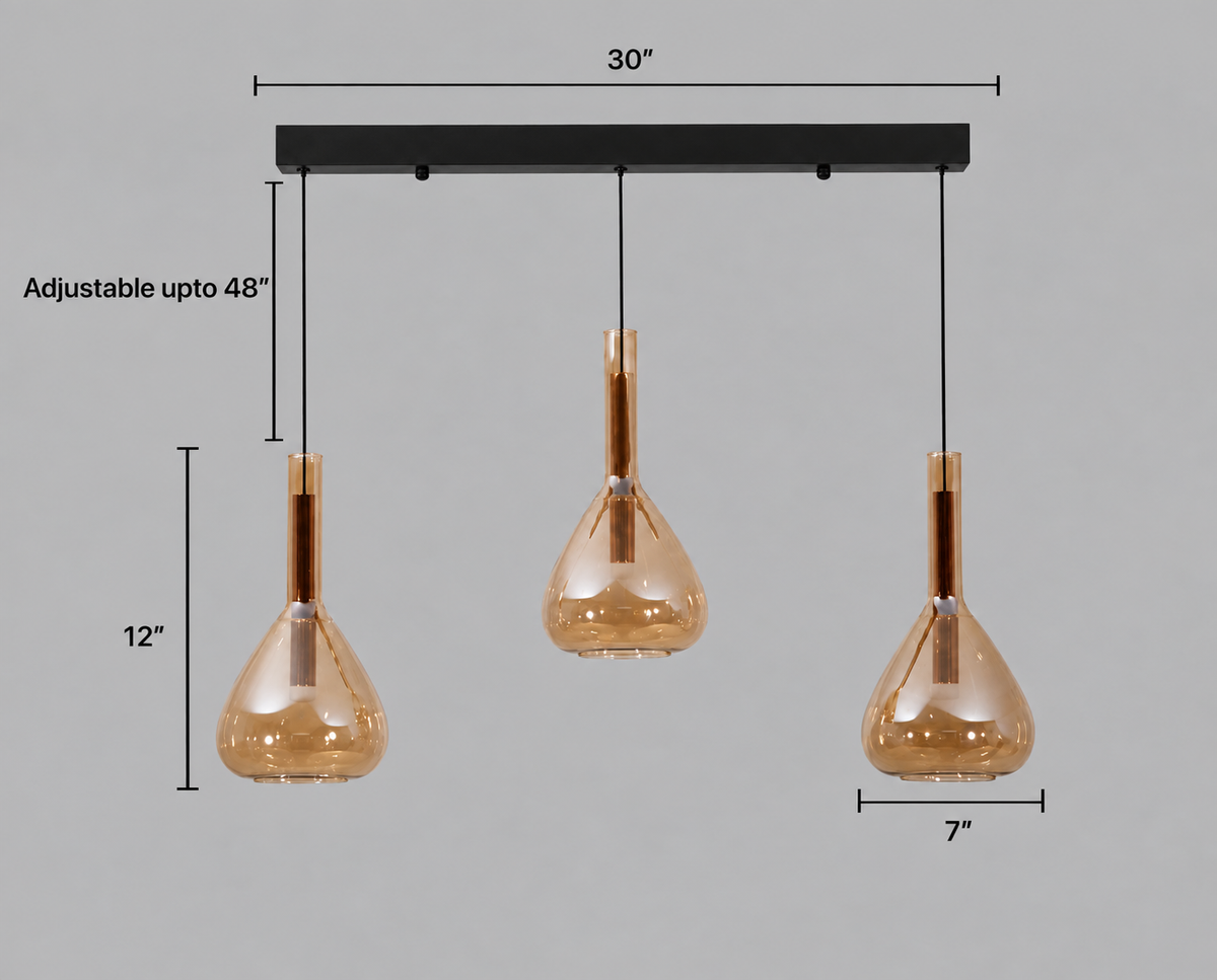 Shop Neptune 3 Light LED Chandelier Bangalore