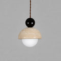 Travertine Globe LED Pendant Light