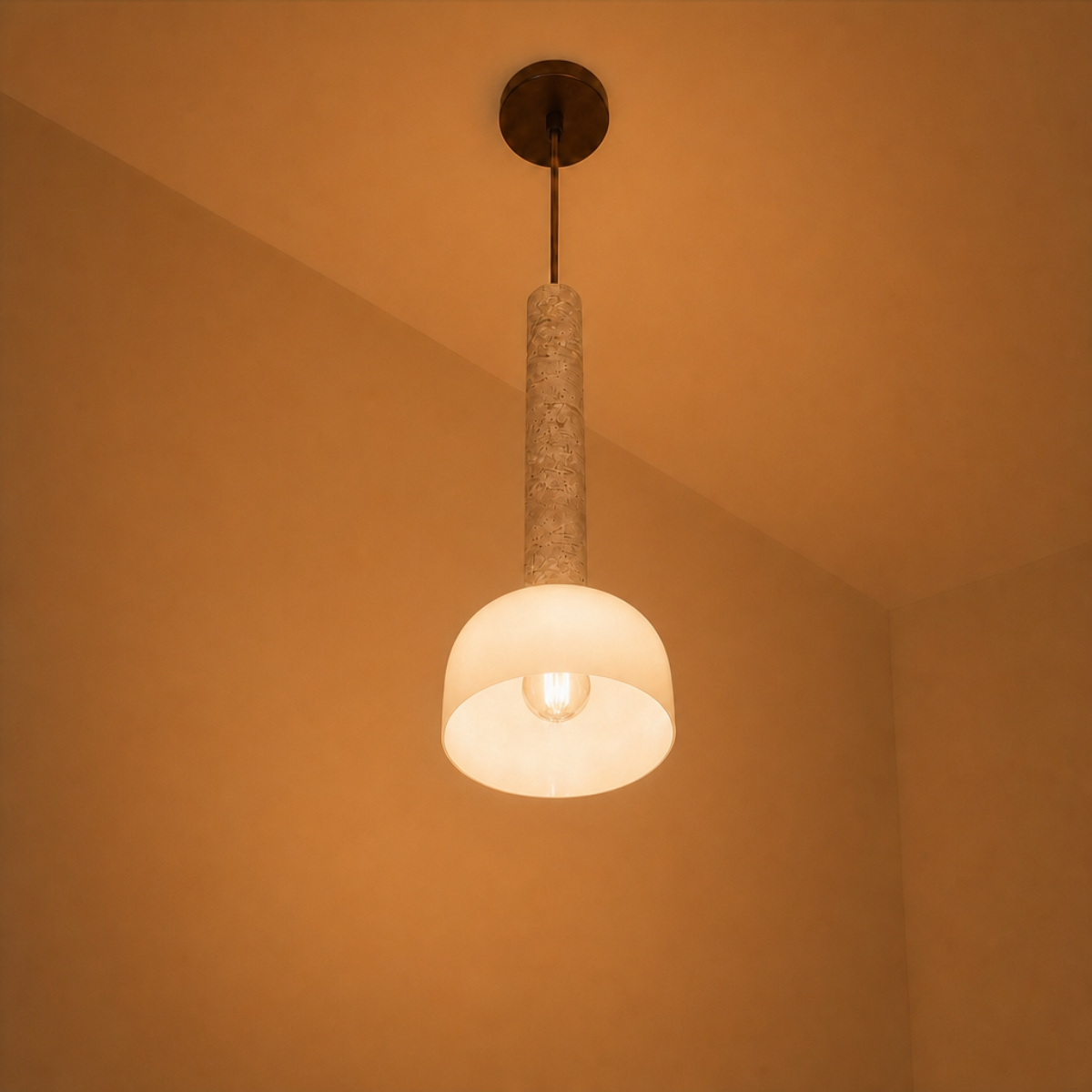 Shop Tropica Travertine Long Pendant Light Corner Bagalore