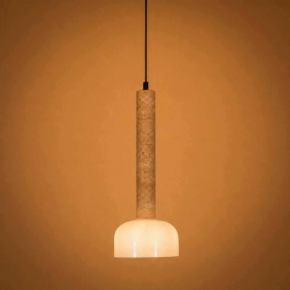 Shop Tropica Travertine Long Pendant Light Corner Hanging