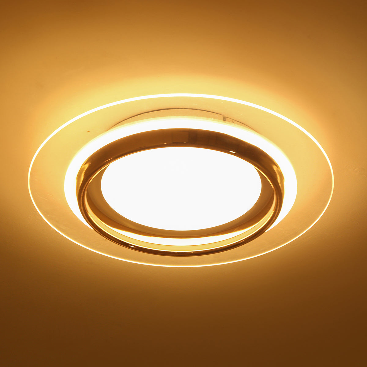 Saturn Ring Rose Gold (3 Colour) LED Chandelier - Ceiling Light Online
