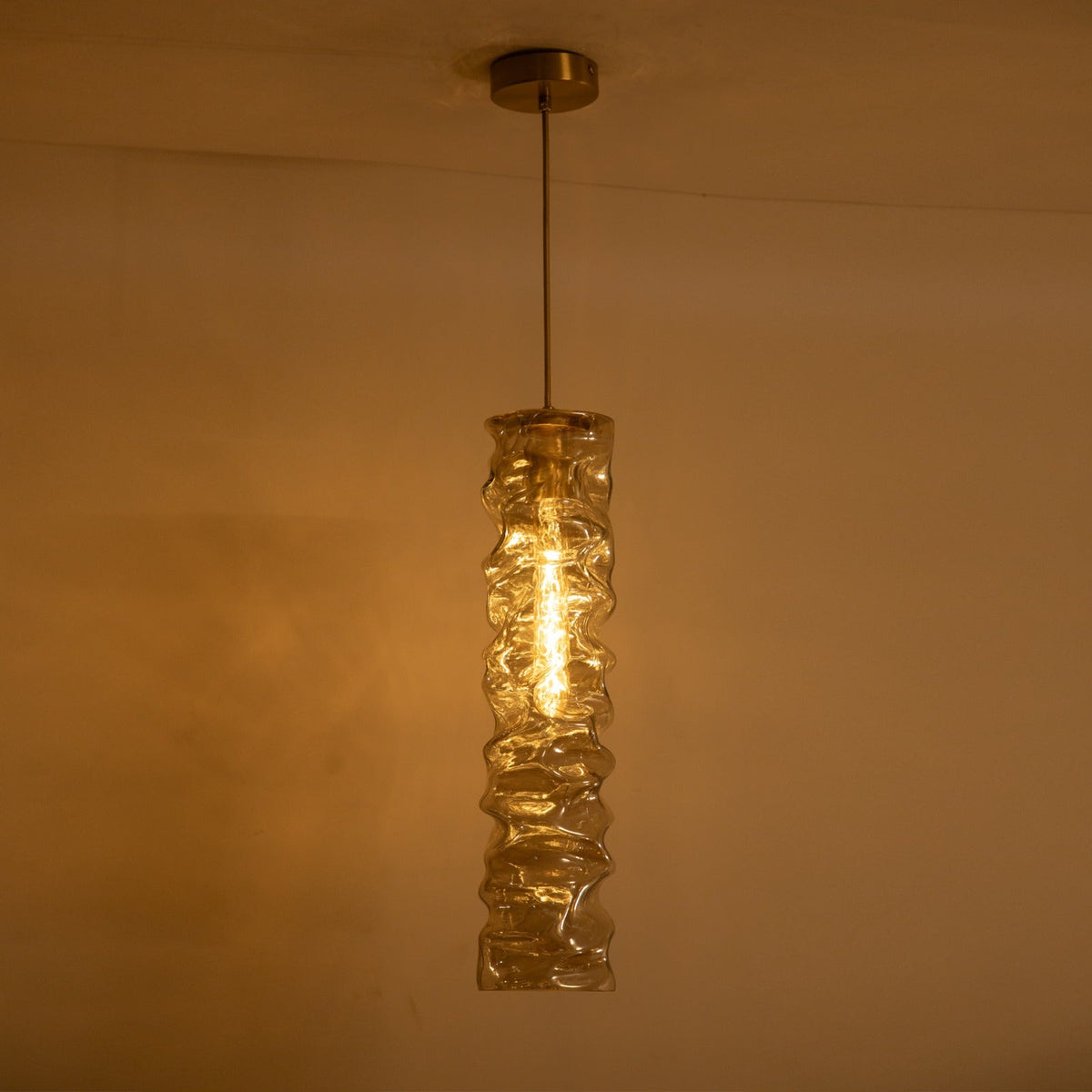 Shop Artistic Sleek Amber Pendant Light Corner