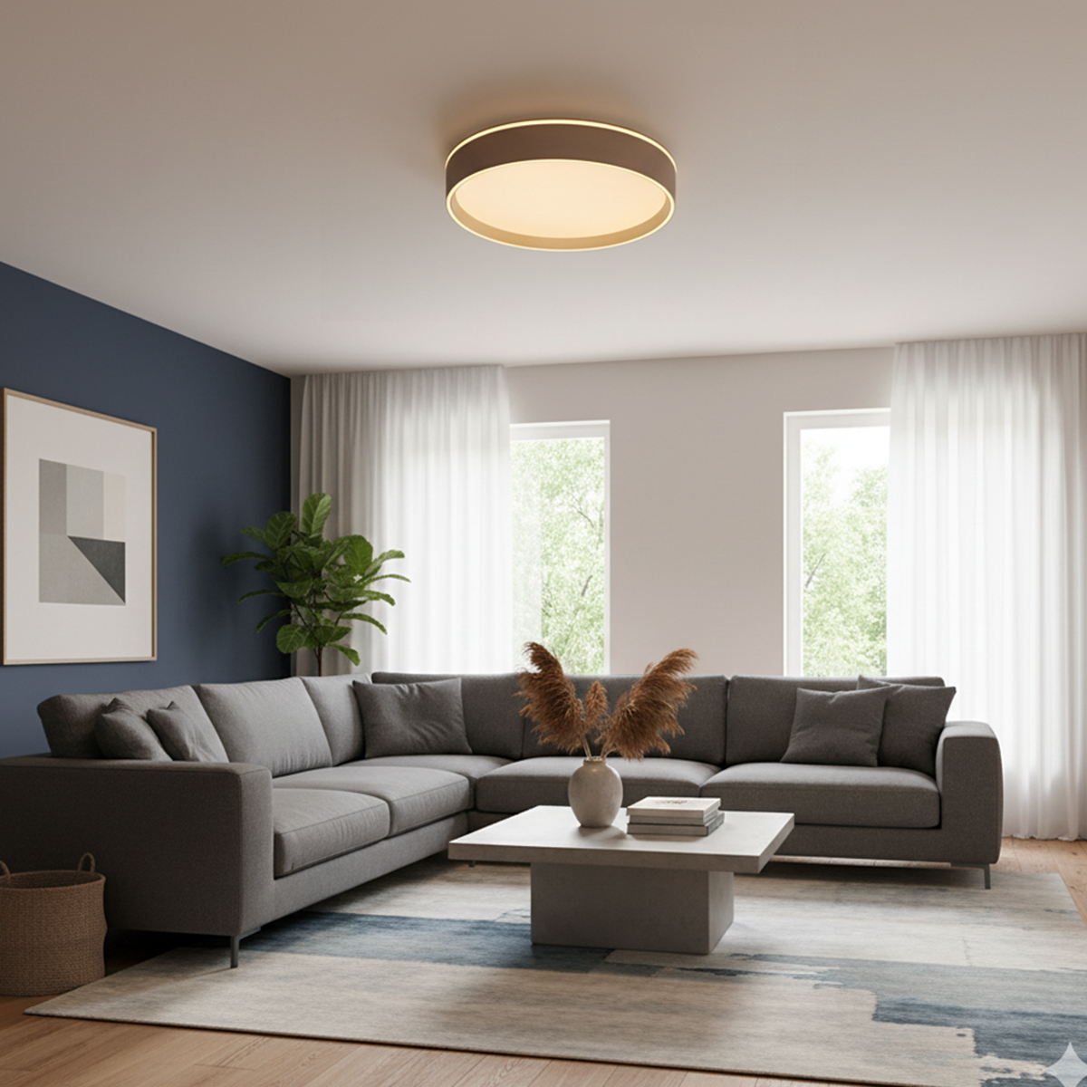 Shop Bright Sun 400mm (3 Colour) LED Chandelier - Ceiling Light Bedroom