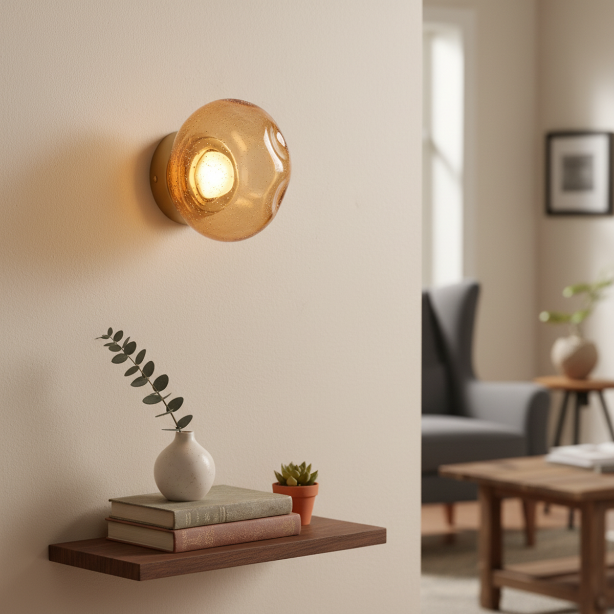 Shop Cherished Amber LED Wall Light Interior Lights