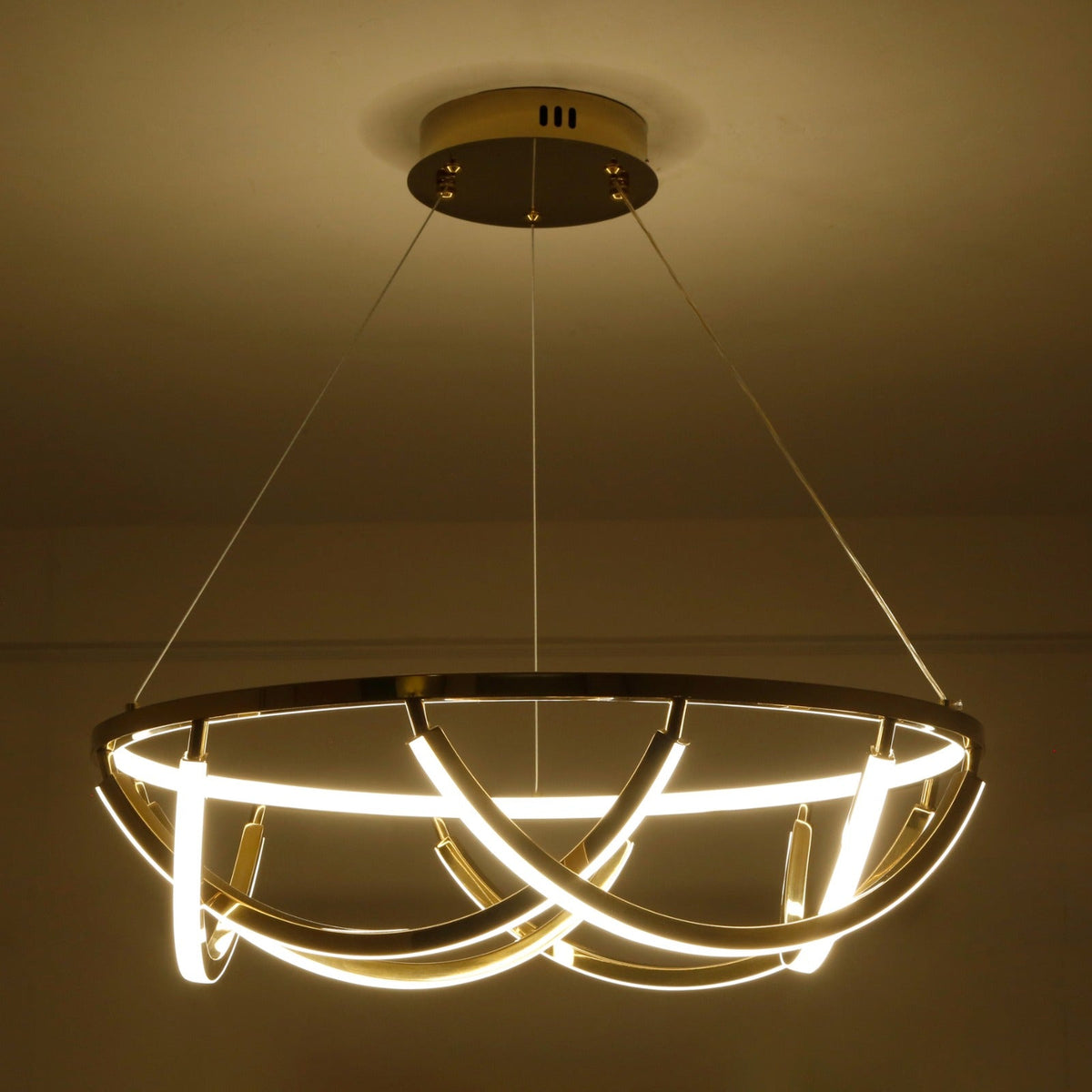 Shop Close Bond Gold ( 3 Colour ) LED Chandelier Modern Design