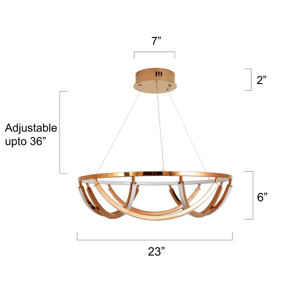 Shop Close Bond Rose Gold ( 3 Colour ) LED Chandelier Living room