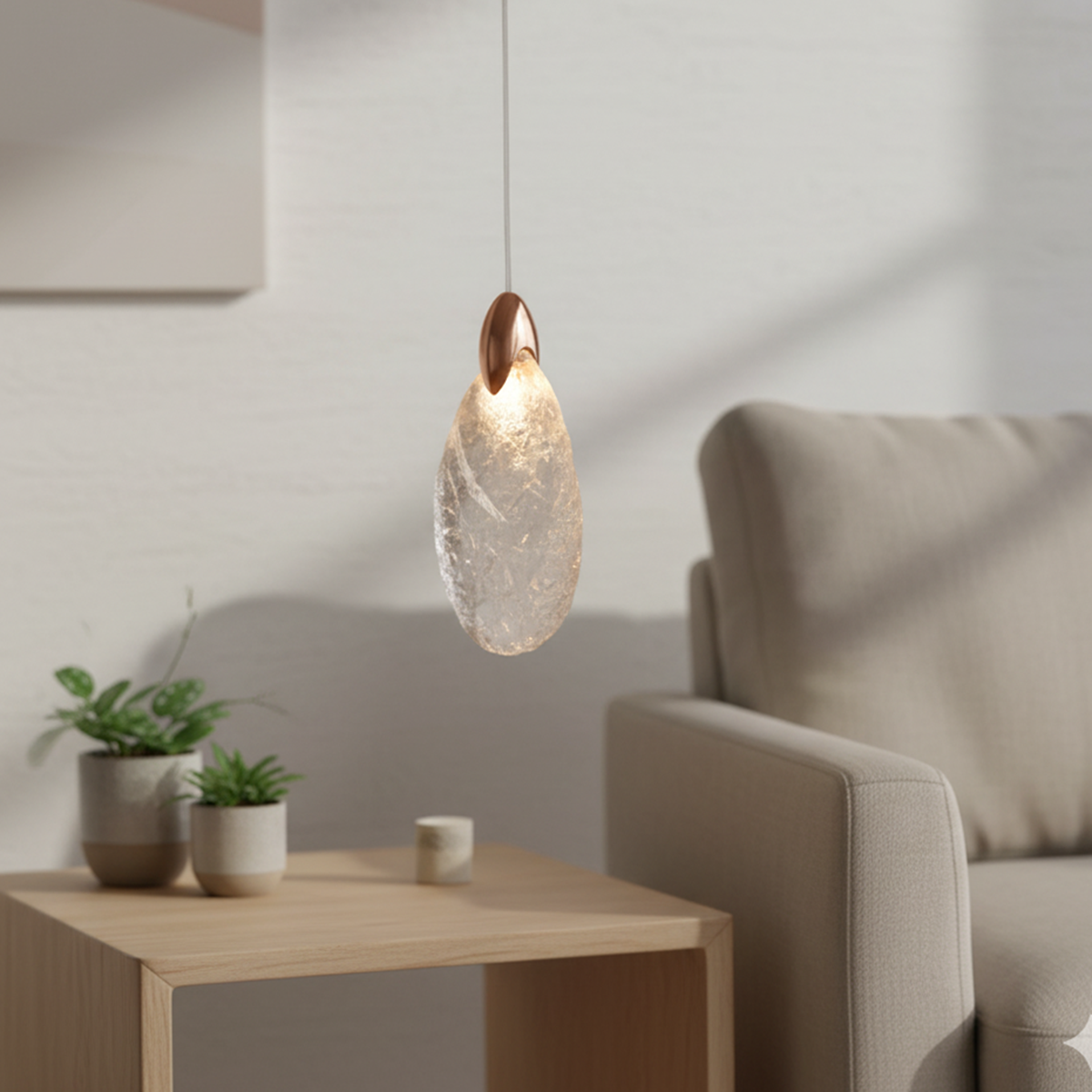 Shop Crystal Leaf LED Pendant Light Bangalore