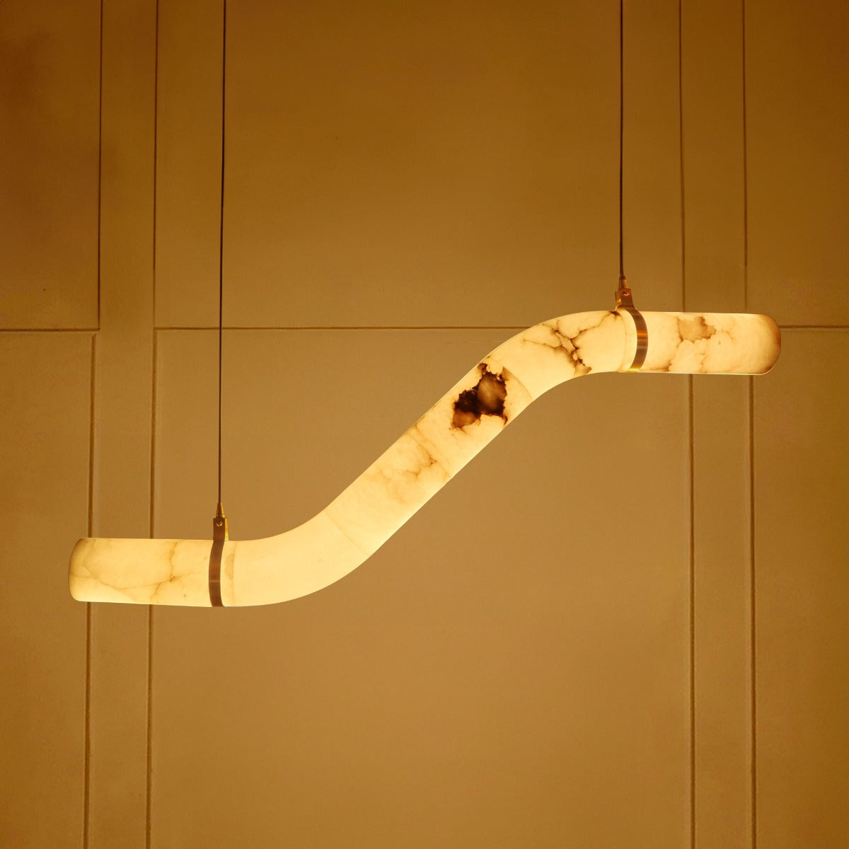 Shop Exclusive Spanish Marble LED Chandelier Dining Room