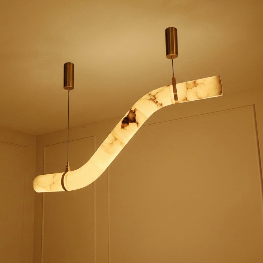 Shop Exclusive Spanish Marble LED Chandelier Living Room 