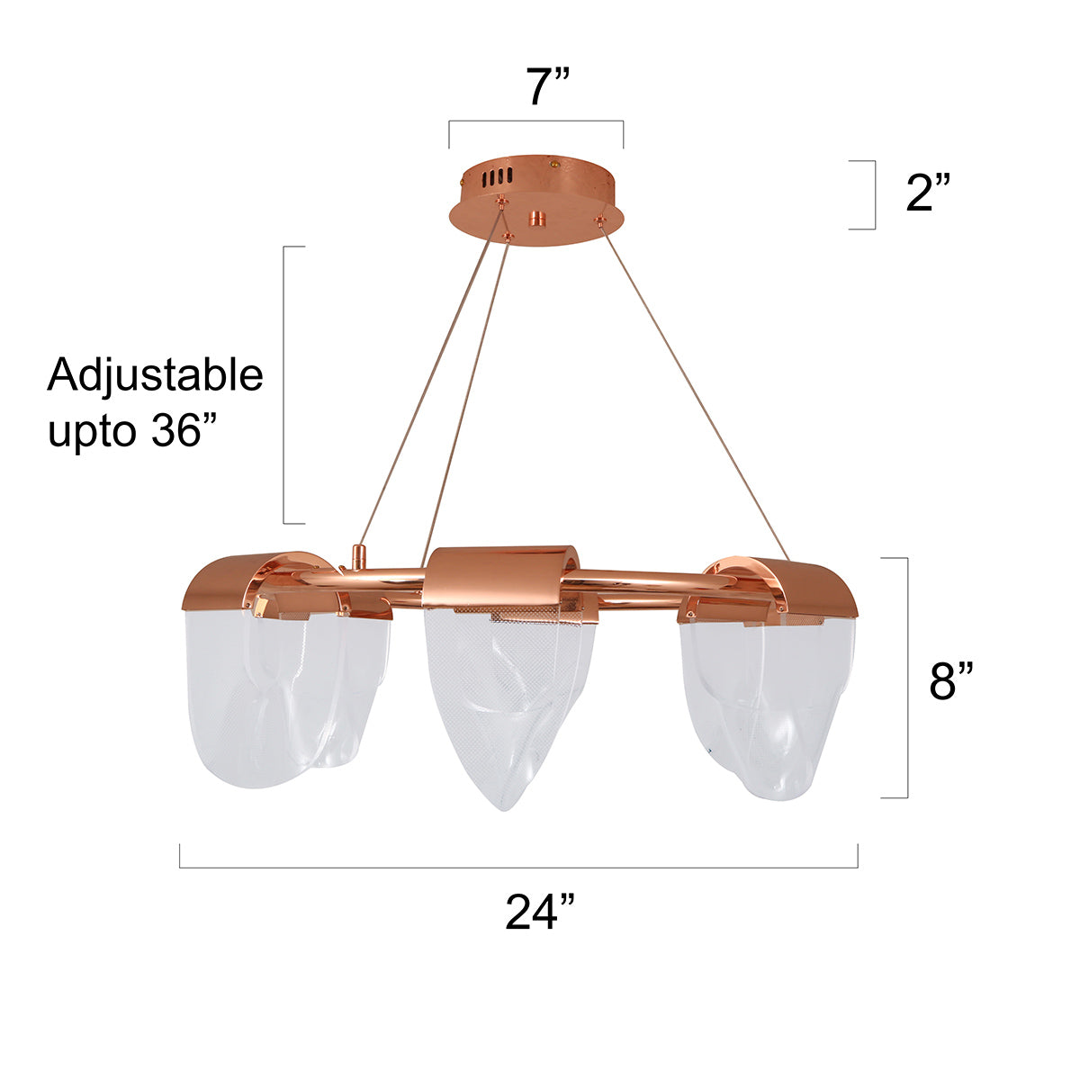 Shop First Love (3 Colour) LED Chandelier Living Room