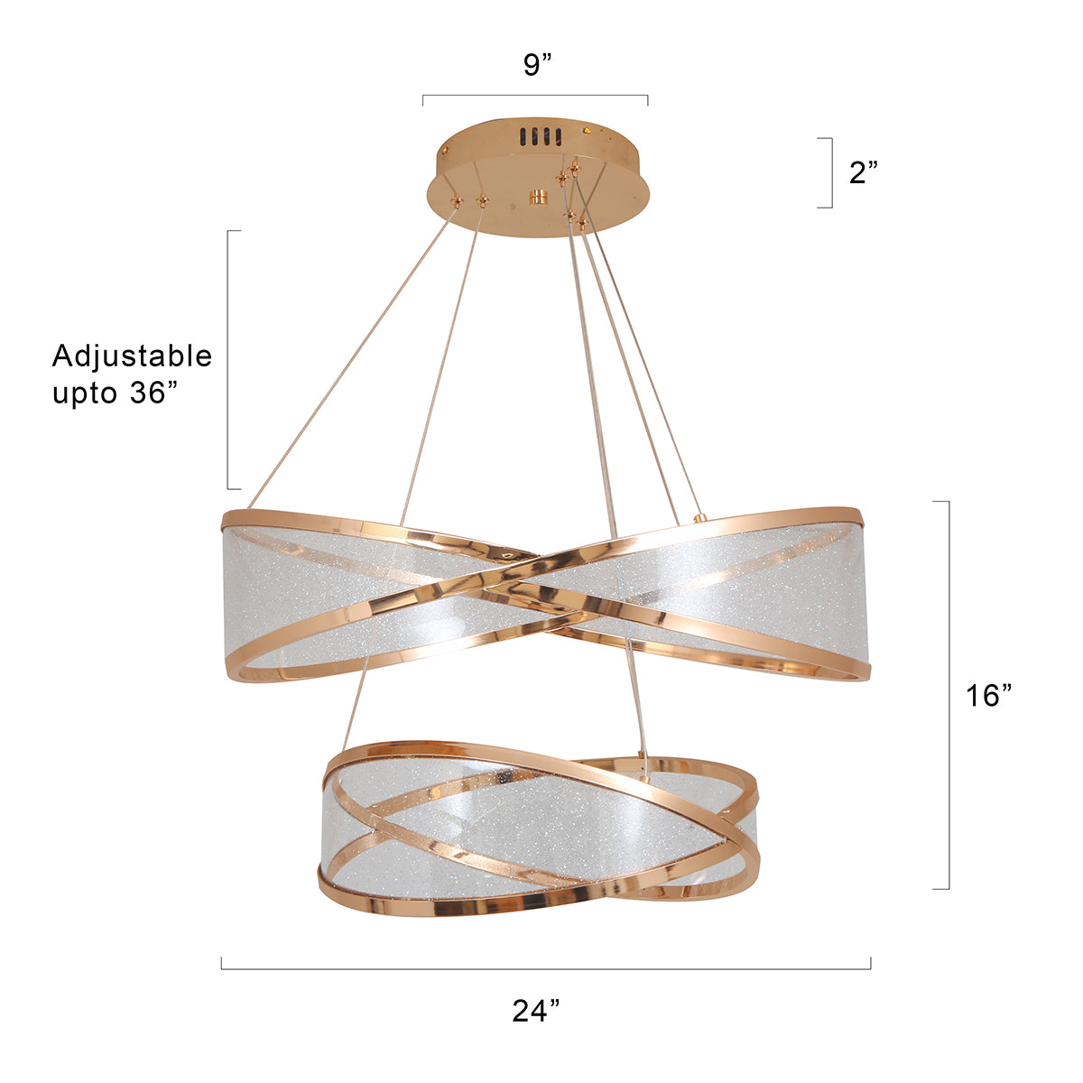 Shop Free Way (3 Colour) LED Chandelier Online