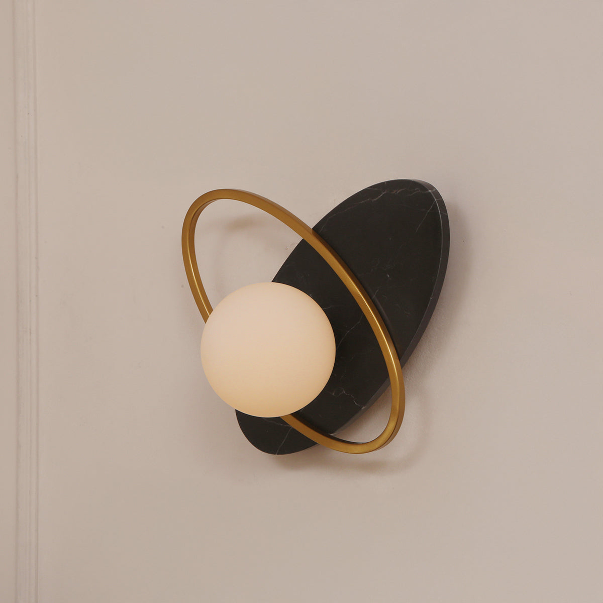 Shop Fun Loving Black Marble LED Wall Light Online