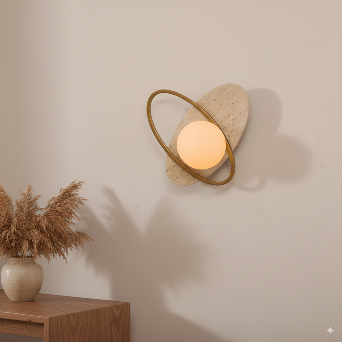 Shop Fun Loving Travertine LED Wall Light Interior Lights