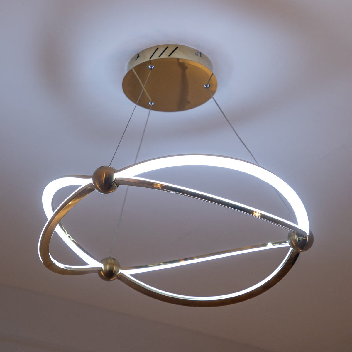 Shop Globe-Trotter Smart (Dimmable &amp; Remote) LED Chandelier Home